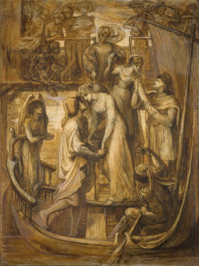 Kærlighedens båd, 1881. af Dante Gabriel Rossetti