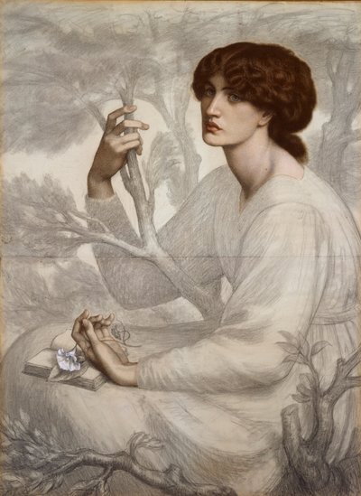 Dagdrømmen, slutningen af det 19. århundrede af Dante Gabriel Rossetti