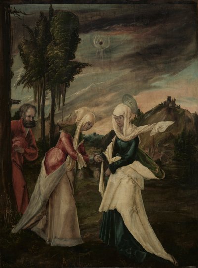 Besøgelsen, ca. 1530-1550 (olie på træ) af Danube School