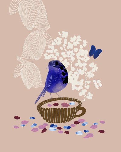 Den fantasifulde Blue Bird-te af Danushka Abeygoda