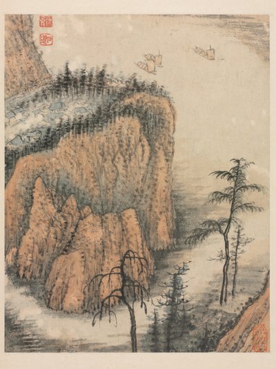 Erindringer om Qinhuai-floden, Qing-dynastiet af Daoji Shitao