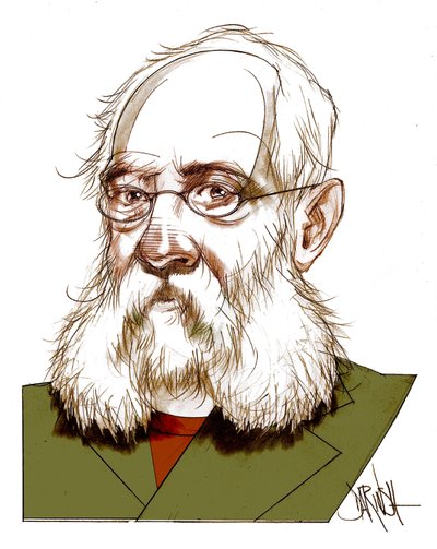 Ferdinand Petruccelli Of Gattina , 2016 (digital farveblyantstegning) af Dariush Radpour