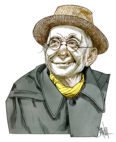 Paul Leautaund , 2011 (digital farveblyantstegning) af Dariush Radpour