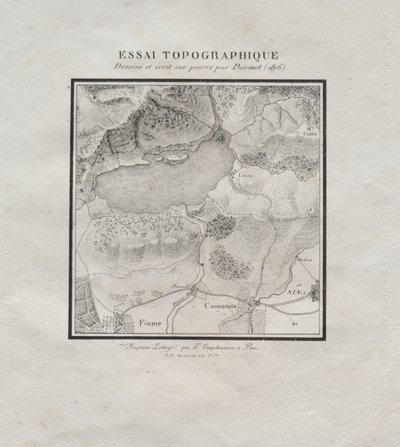 Samling af litografiske essays: Topografisk essay af Darmet