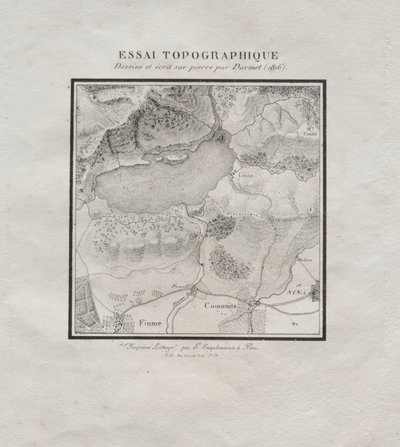 Samling af litografiske essays: Topografisk essay, 1816. af Darmet