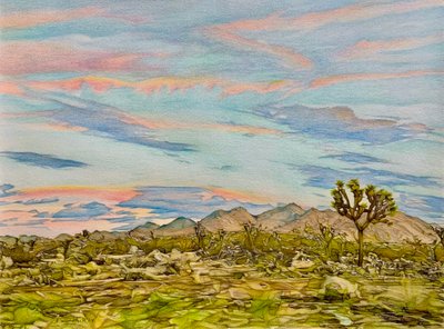 The Joshua Tree, 2023 (blyant på papir) af Darrell Windjack