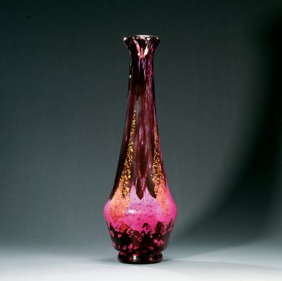 Høj vase, ca. 1920 (glas) af Daum Freres