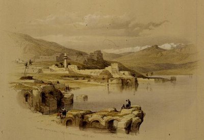 Tiberias from the Walls, Saffet in the Distance, 22. april 1839, plade 37 fra bind I af 