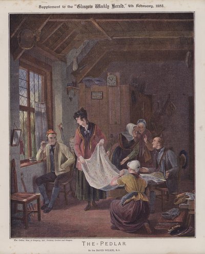 The Pedlar (farve litho) af David (after) Wilkie