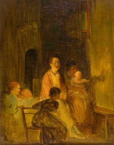 Kaninen på væggen, ca. 1815 (olie på lærred) af David (attr.) Wilkie