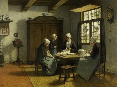 Børnehjem i Katwijk-Binnen. Omkring 1870-90 af David Adolph Constant Artz