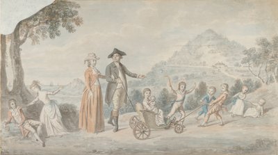 Familien til Sir James Hunter Blair, 1. Baronet 1741-1787, ca. 1785. af David Allan