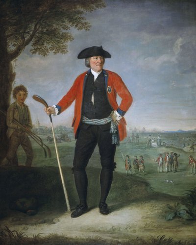 William Inglis, ca. 1712 - 1792. Kirurg og kaptajn for det ærefulde selskab af Edinburgh-golfspillere af David Allan