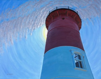 Seeing the Light, 2017 (olie på lærred) af David Arsenault