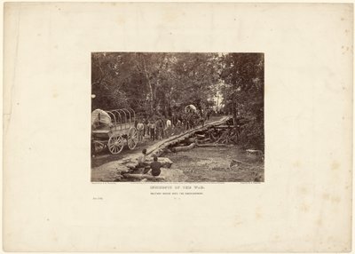 Militærbro over Chickahominy af David B. Woodbury