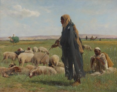Arabiske hyrder, 1892 af David Bates