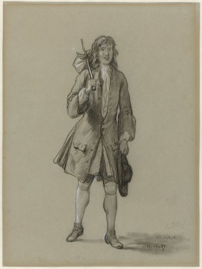 Ferdinand Huyck vender tilbage fra udlandet. Illustration til bogen af ​​samme navn af Jacob van Lennep af David Bles