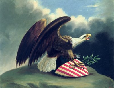Bald Eagle and the Shield of the United States, c.1847 af David Bustill Bowser