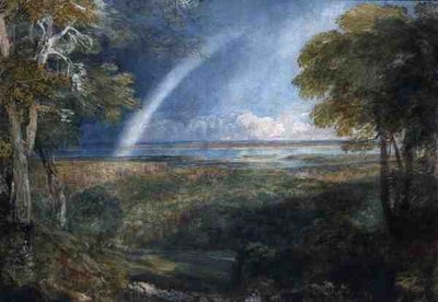 A Rainbow over the Severn (akvarel på papir) af David Cox