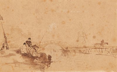 Indbringelse af fangsten (blæk og vask) af David Cox