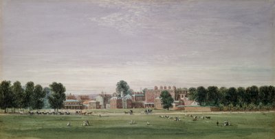 Buckingham House fra Green Park, 1825 af David Cox