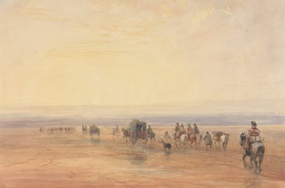 Krydsning af Lancaster Sands af David Cox
