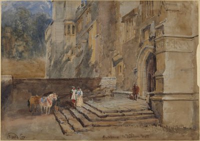 Indgangen til Haddon Hall af David Cox