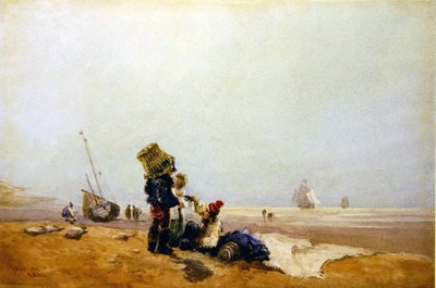 Fiskere ved kysten af David Cox