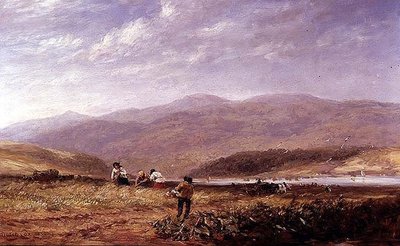 Hømagere i et walisisk landskab af David Cox