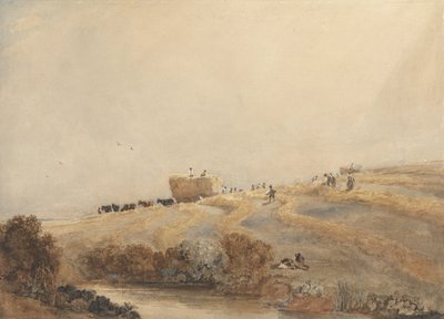 Høproduktion, ca. 1808 (w/c med kropsfarve over grafit på papir) af David Cox