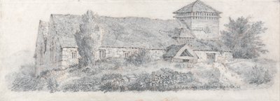 Llanfair Church, North Wales for A Treatise on Landscape Painting and Effect in Water Colours (Afhandling om landskabsmaleri og effekt i akvarel) af David Cox