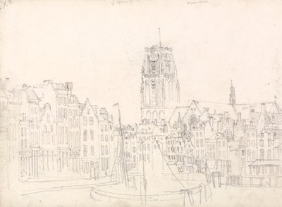 Rotterdam: St. Lawrence-kirken af David Cox