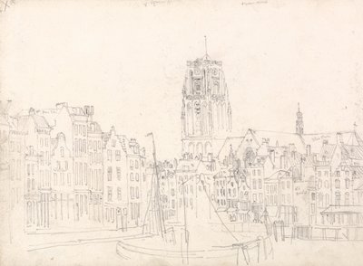 Rotterdam: Sankt Laurentius Kirke af David Cox