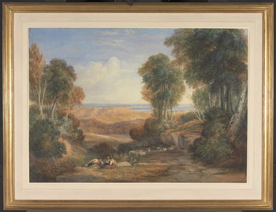 Krydset mellem Severn og Wye med Chepstow i det fjerne af David Cox