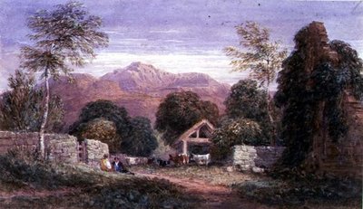 Udsigt over Cader Idris af David Cox