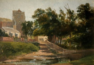 All Saints Church, Hastings, 1813. af David Cox the elder