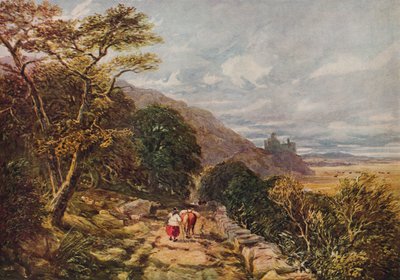 Country Track, der fører til Harlech Castle, 19. århundrede, 1938 af David Cox the elder