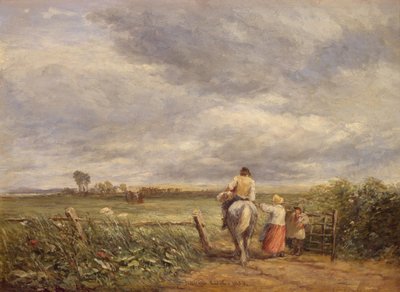 Går til hømarken, 1853. af David Cox the elder