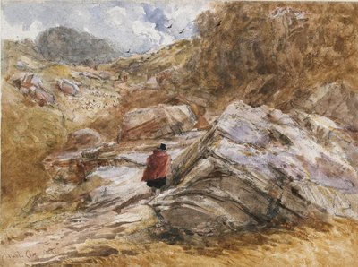 Bjergpas ved Bettws-y-Coed, 1851 af David Cox the elder