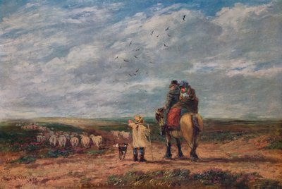 The Cross Road, 1850 af David Cox the elder