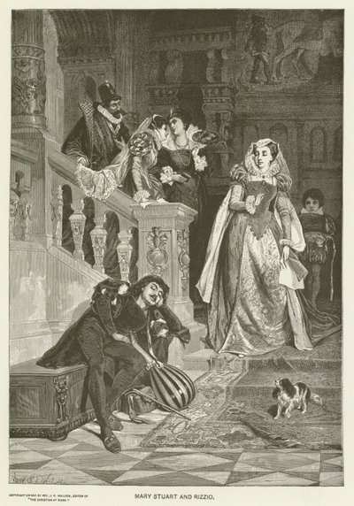 Mary Stuart og Rizzio af David Dalhoff Neal