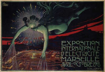 International udstilling af elektricitet, Marseille, 1908 af David Dellepiane