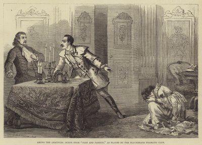 Among the Amateurs, Scene from Plot and Passion, som spillet af Blackheath Dramatic Club af David Henry Friston