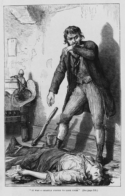 Illustration til Oliver Twist af Charles Dickens (gravering) af David Henry Friston