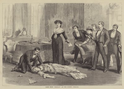 Scene fra Delilah ved det olympiske teater af David Henry Friston