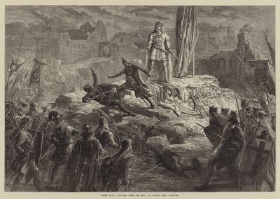 Scene fra Richard Coeur de Lion i Drury Lane Theatre af David Henry Friston