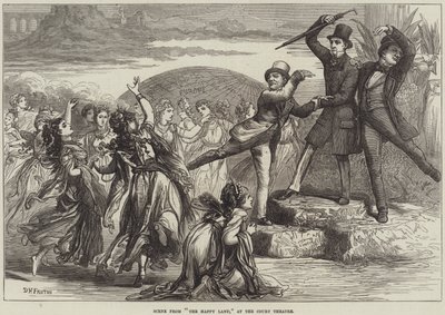 Scene fra Det glade land, på Hofteatret af David Henry Friston
