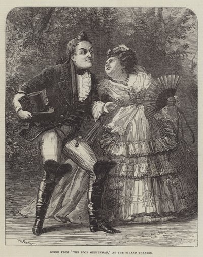 Scene fra The Poor Gentleman, på Strand Teatret af David Henry Friston