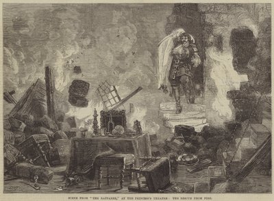 Scene fra The Raparee, på Princess Theatre, Rescue from Fire af David Henry Friston