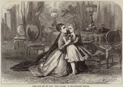 Scene fra det nye skuespil Mary Warner på Haymarket Theatre af David Henry Friston